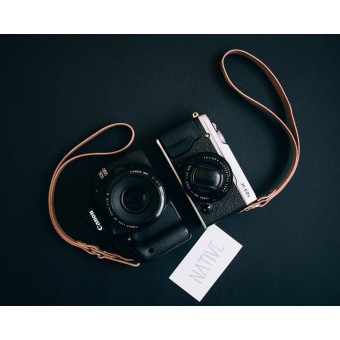 Native Camera Strap (Кистевой кожаный ремень бежевый) 